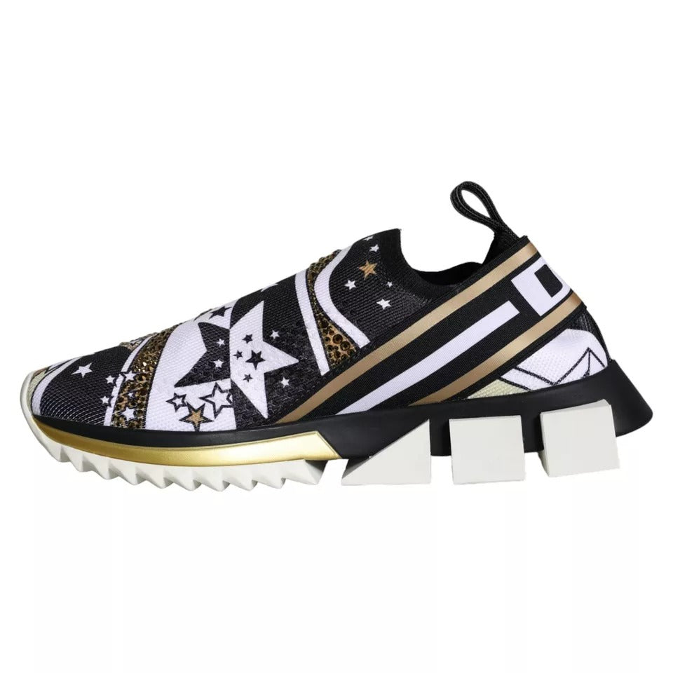 Dolce &amp; Gabbana Multicolor Comet Star Print Sorrento Sneakers Scarpe