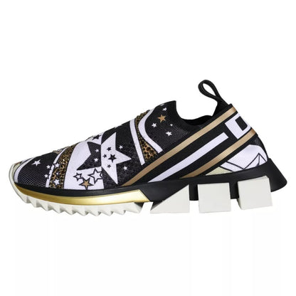 Dolce &amp; Gabbana Multicolor Comet Star Print Sorrento Sneakers Scarpe