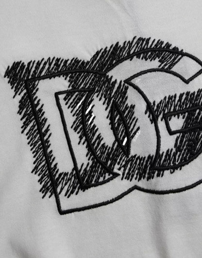 Dolce &amp; Gabbana T-shirt girocollo a maniche corte con logo bianco