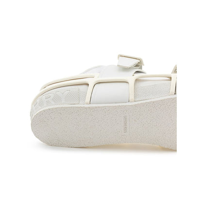 Burberry White Cotton Sneaker