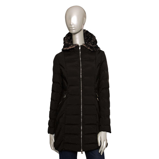 Baldinini Trend Black Polyester Jackets & Coat