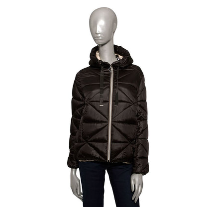 Baldinini Trend Black Polyester Jackets & Coat