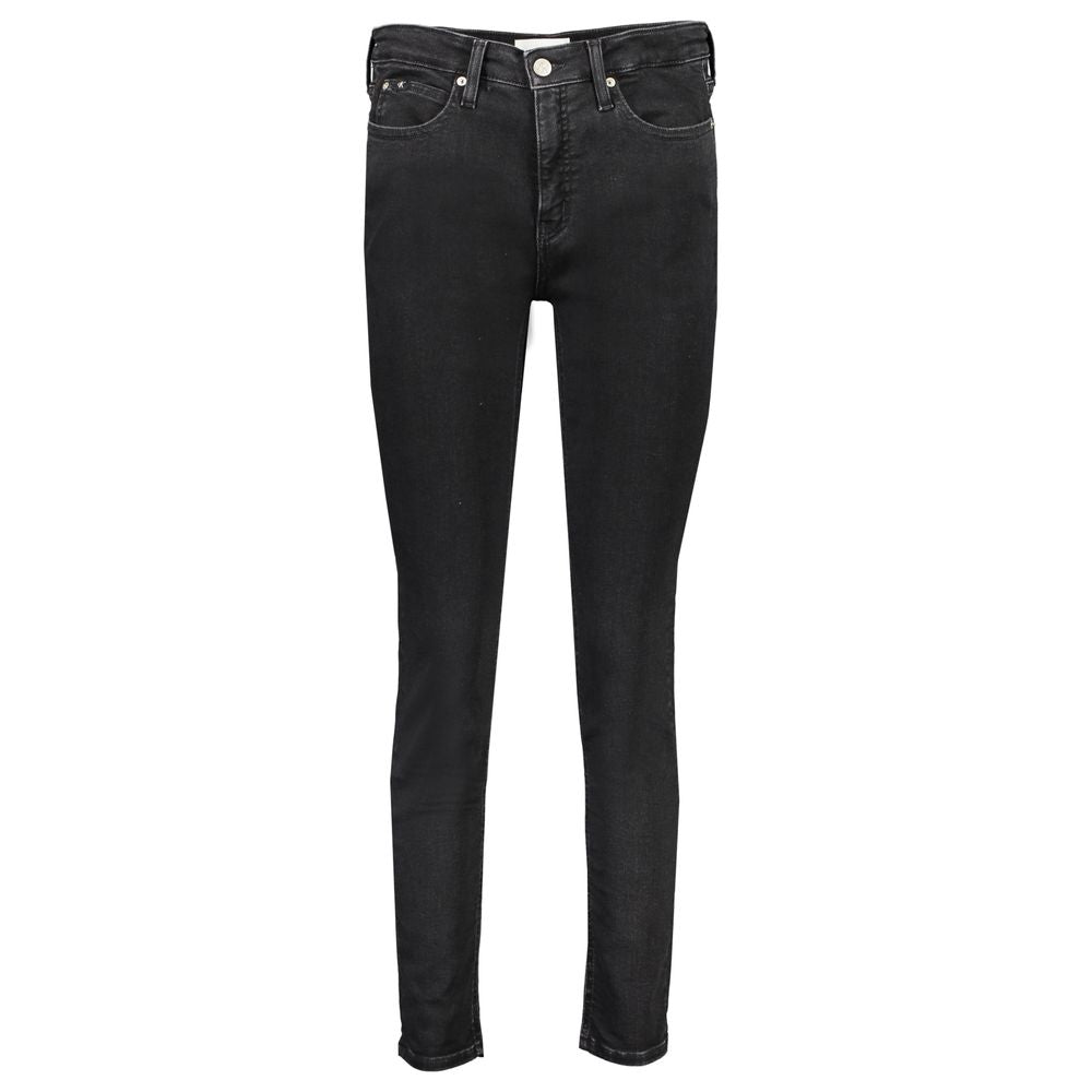 Calvin Klein Black Cotton Jeans & Pant