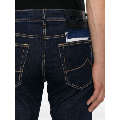 Jacob Cohen Blue Cotton Jeans & Pant