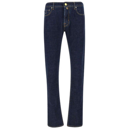 Jacob Cohen Blue Cotton Jeans & Pant