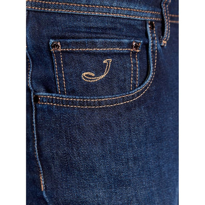 Jacob Cohen Blue Cotton Jeans & Pant