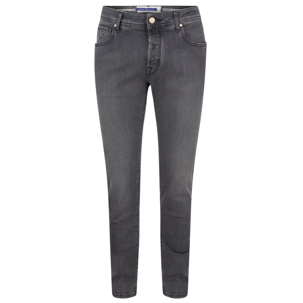 Jacob Cohen Gray Cotton Jeans & Pant