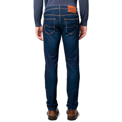 Jacob Cohen Blue Cotton Men Jeans