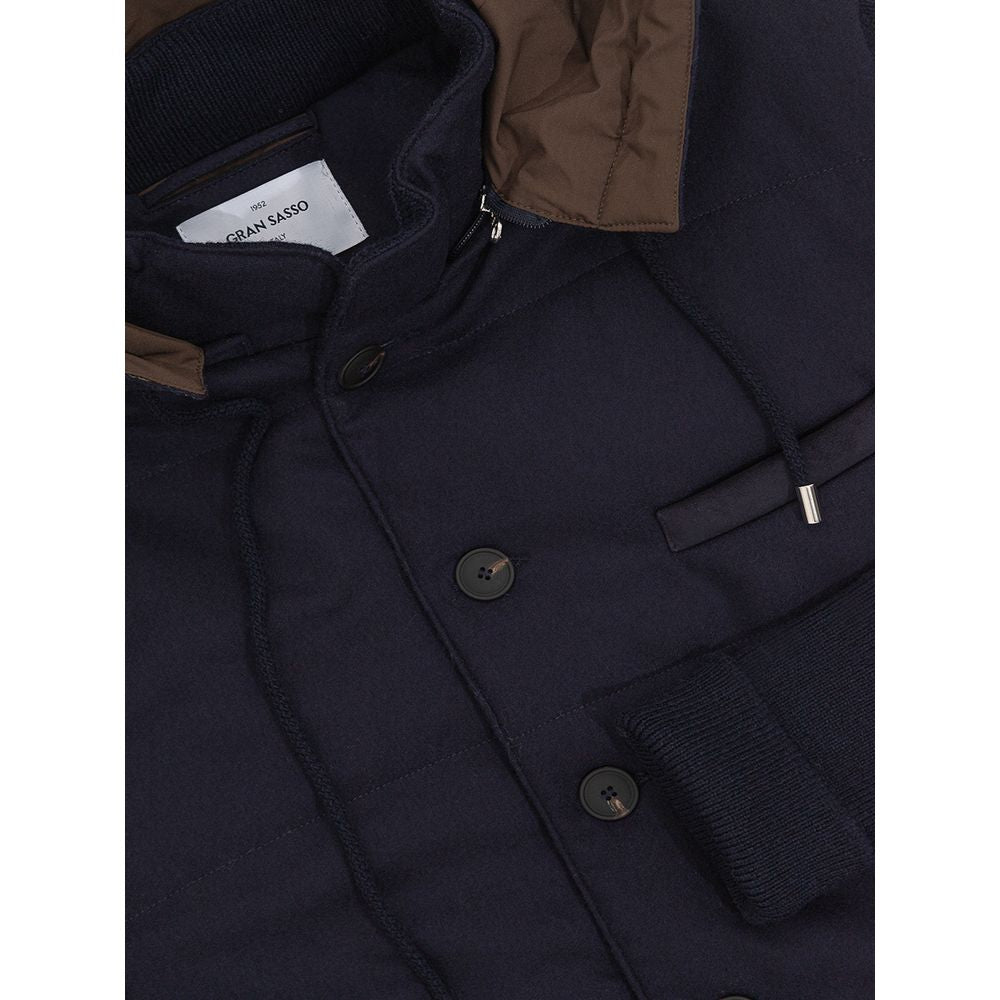 Gran Sasso Blue Wool Jacket