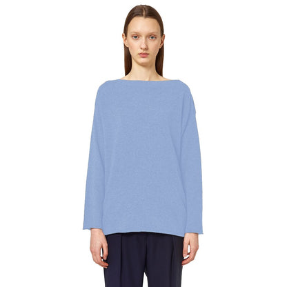 Maglione in cashmere azzurro chiaro Alpha Studio