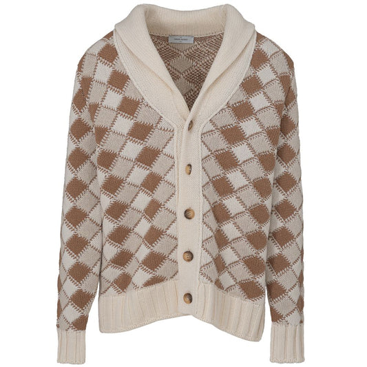 Gran Sasso Bicolor Wool Cardigan