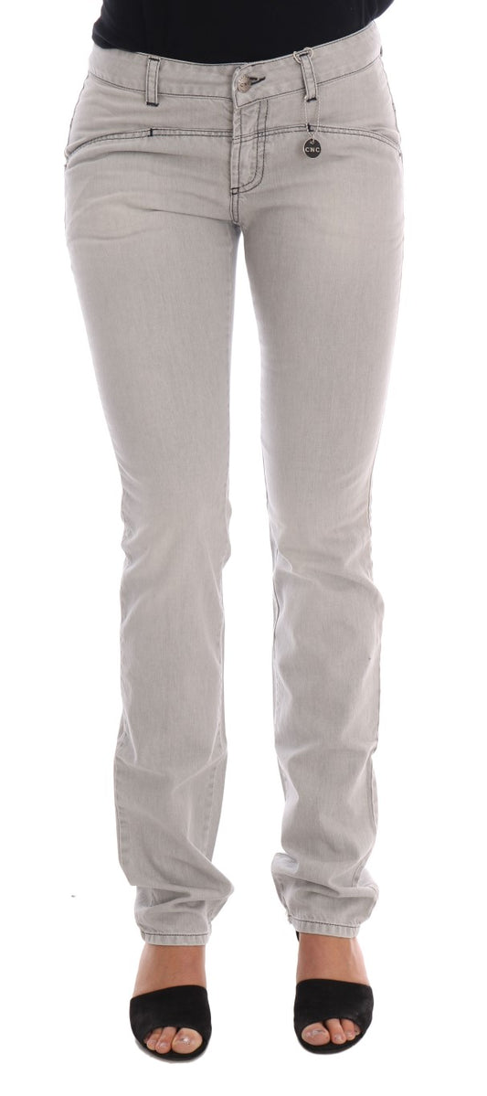 Costume National Sofisticato Jeans Super Slim Grigio