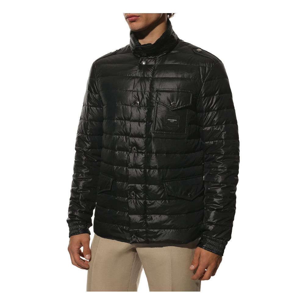 Dolce & Gabbana Black Polyamide Jacket