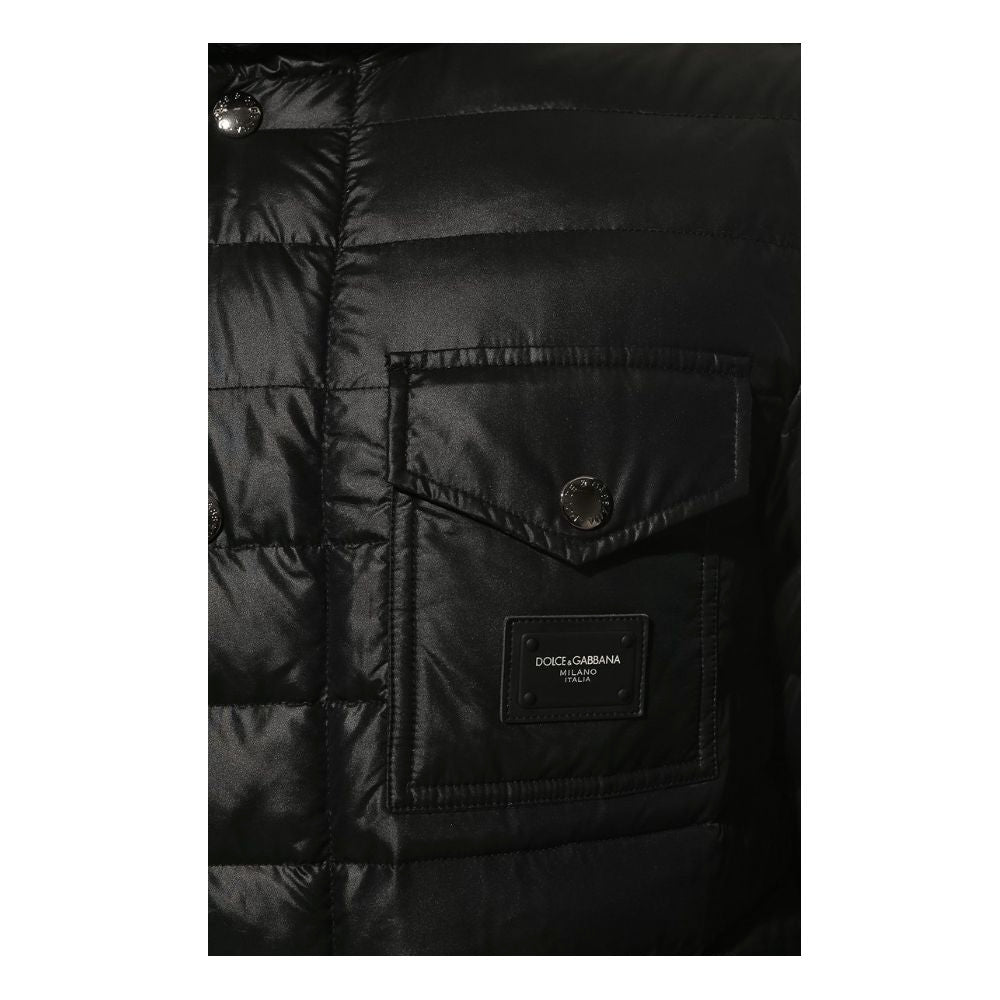 Dolce & Gabbana Black Polyamide Jacket