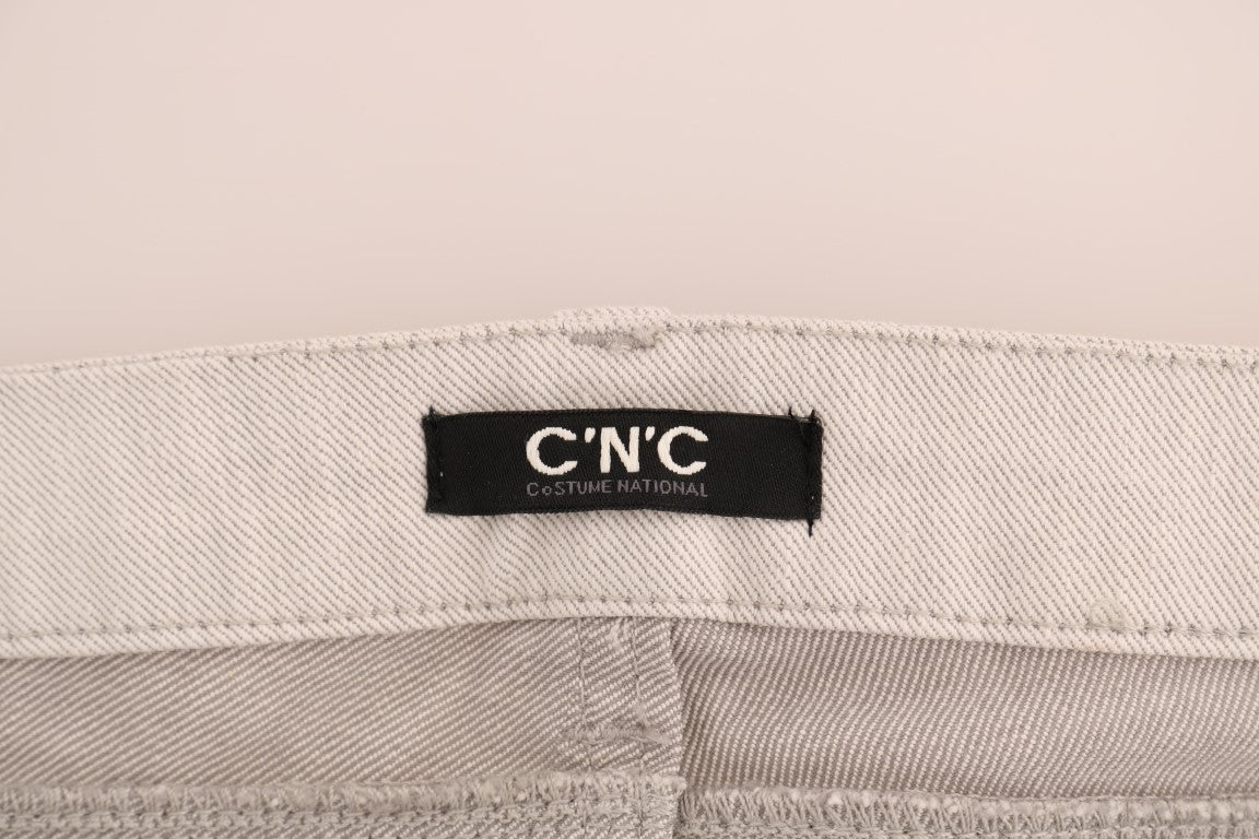 Costume National Chic Jeans elasticizzati slim fit bianchi