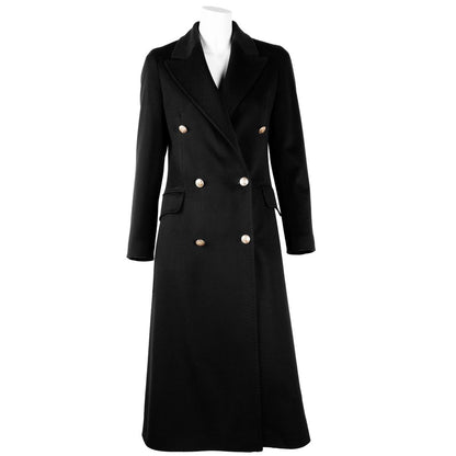 Made in Italy Black Cashmere Jackets & Coat