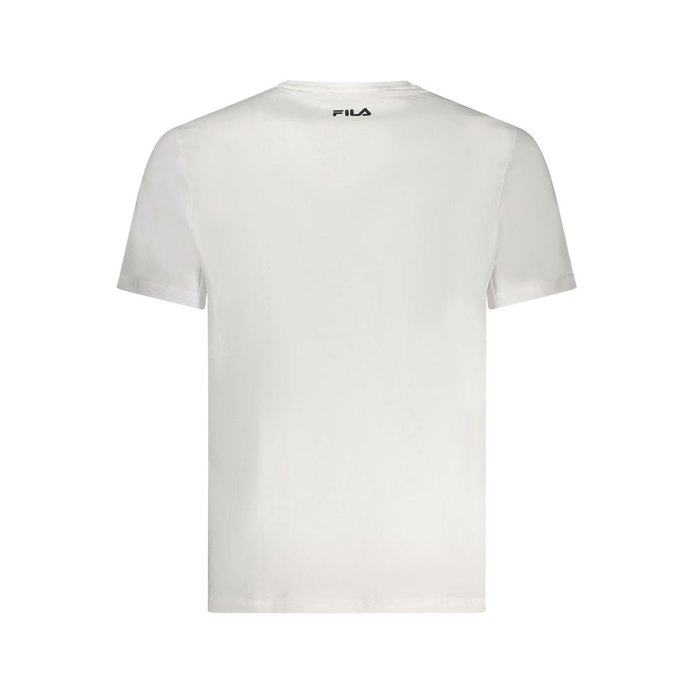 Fila White Cotton T-Shirt