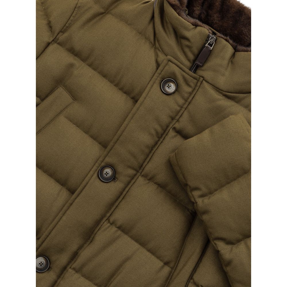 Herno Green Viscose Jacket