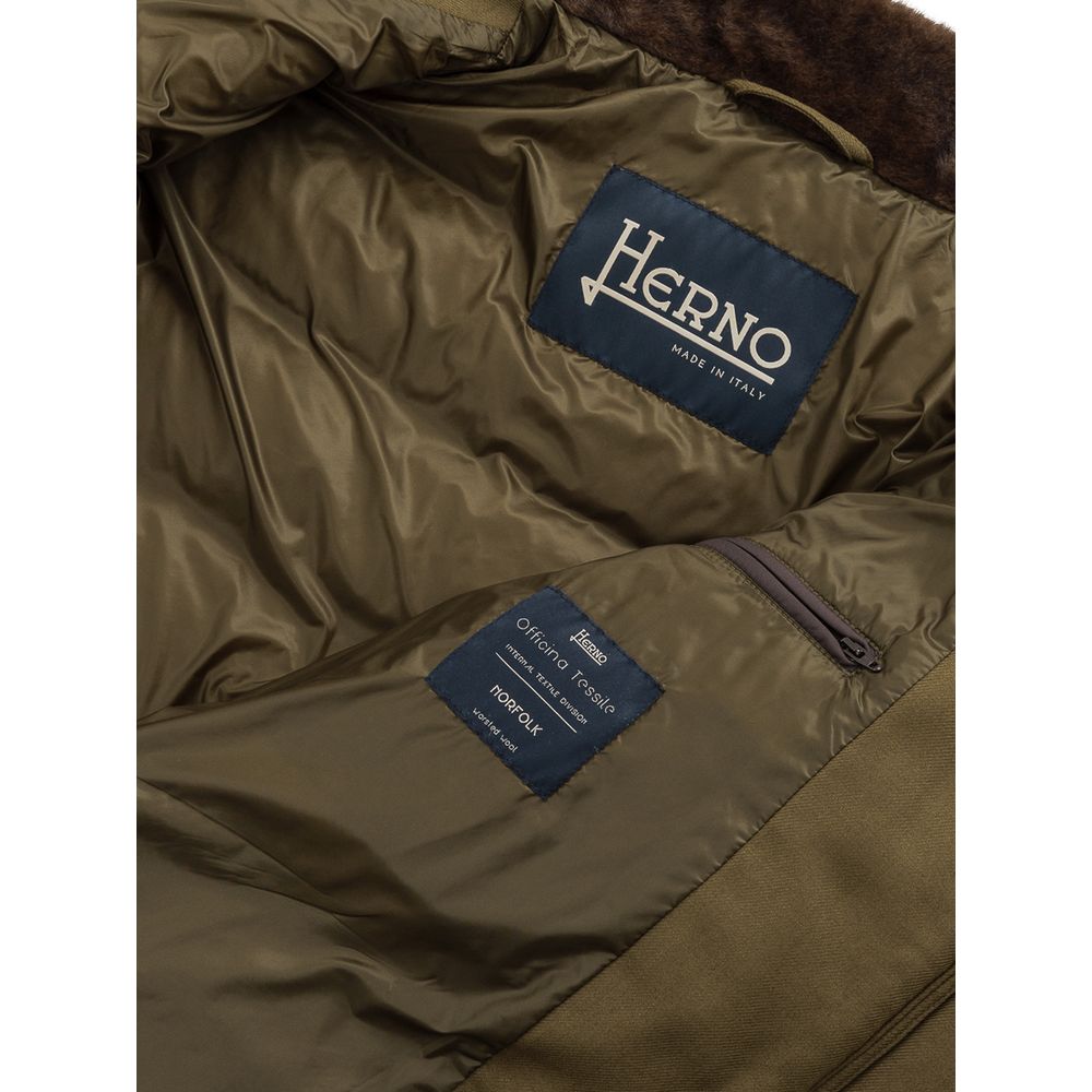 Herno Green Viscose Jacket