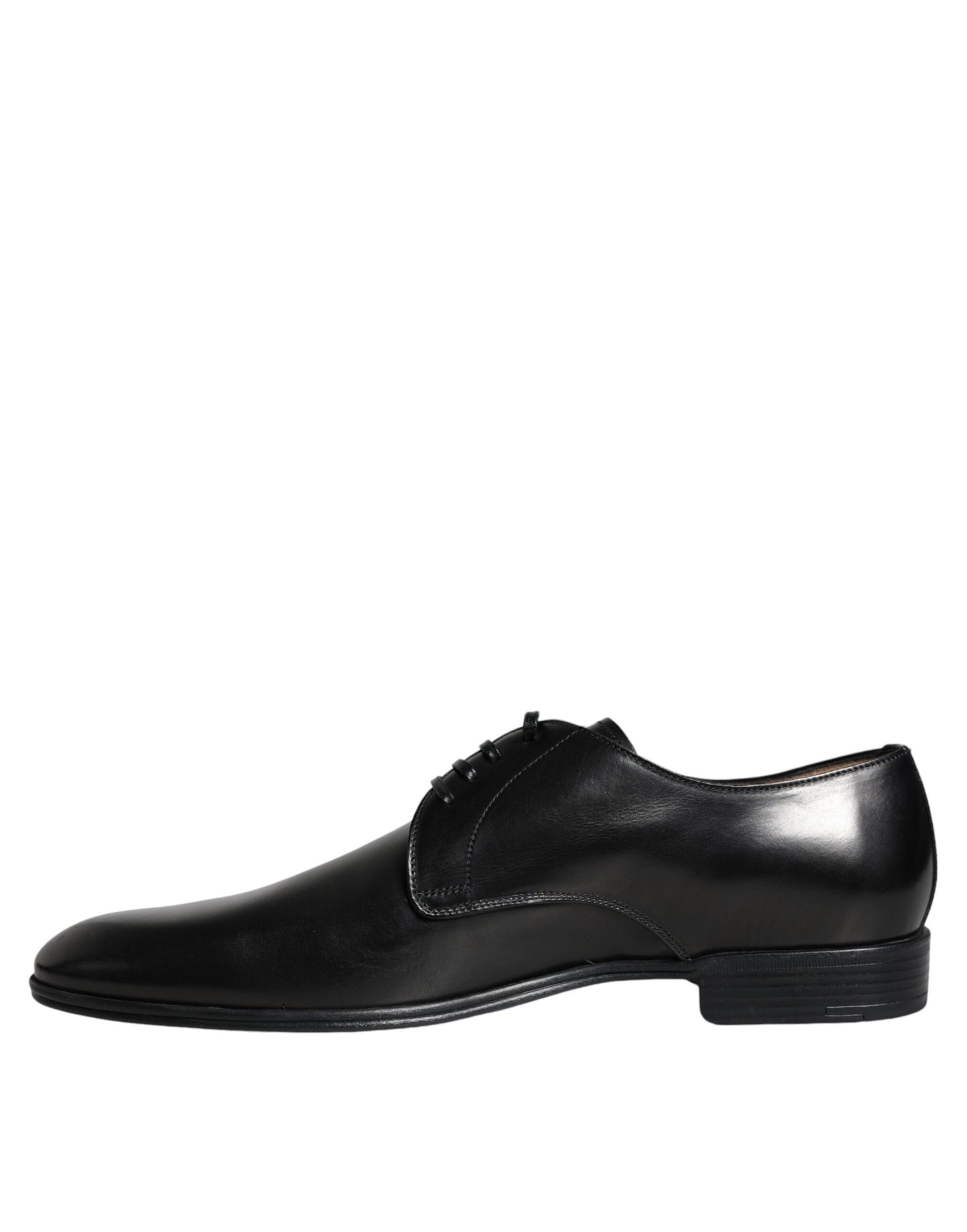 Dolce & Gabbana Black Leather Derby Formal Dress Shoes