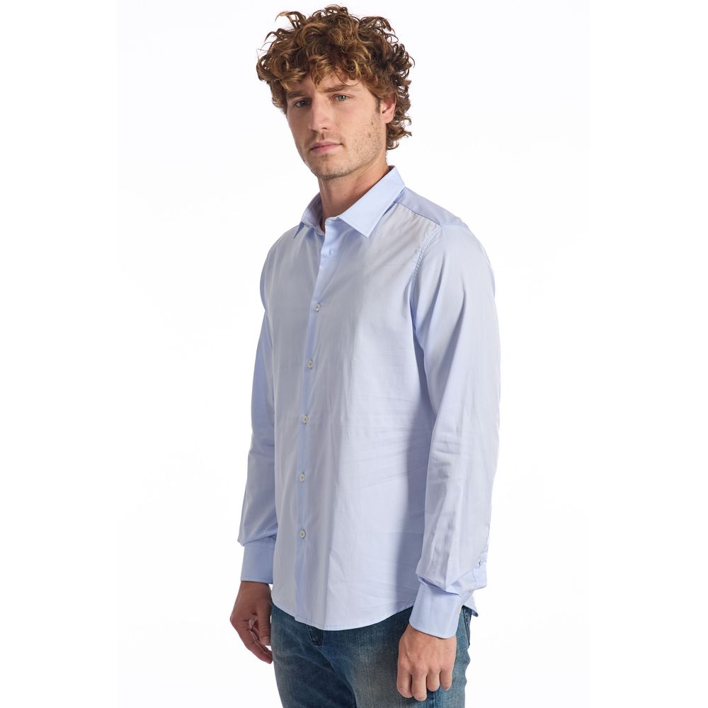 Baldinini Trend Light Blue Cotton Shirt