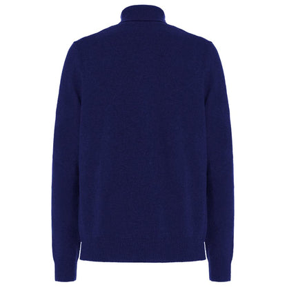 Malo Blue Wool Men Sweater