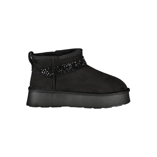 Laura Biagiotti Black Polyester Boot