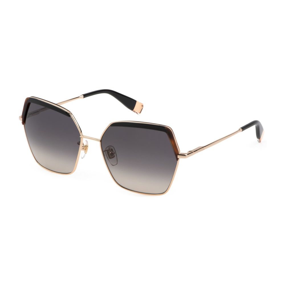 Furla Brown Metal Sunglasses