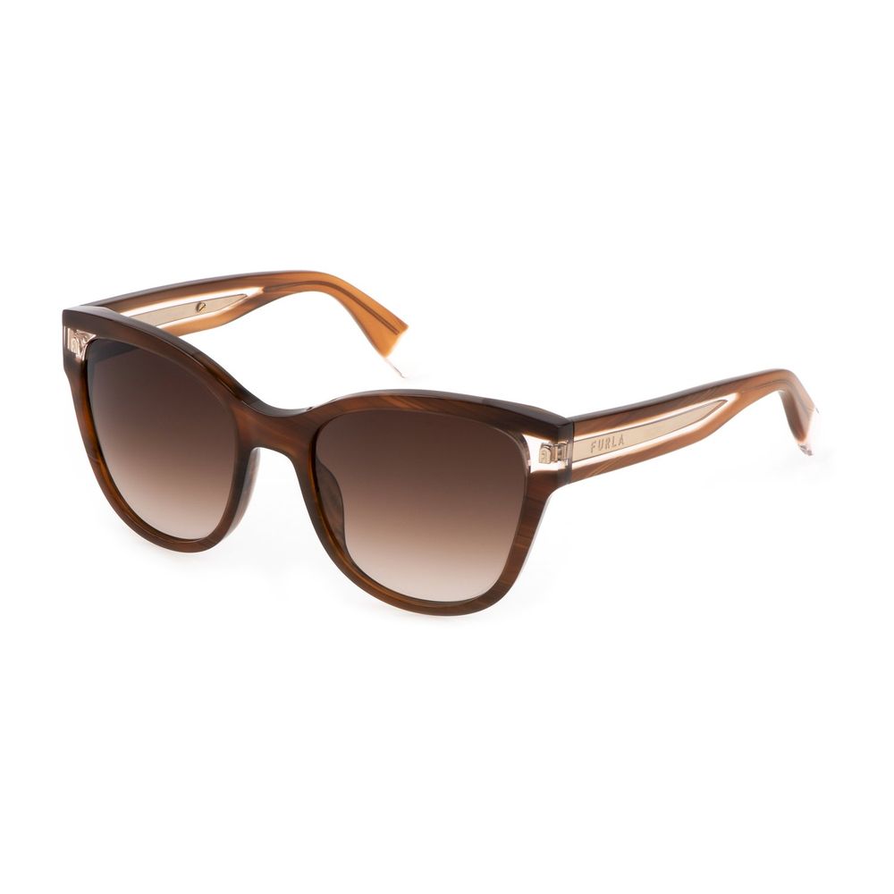 Furla Brown Plastic Sunglasses