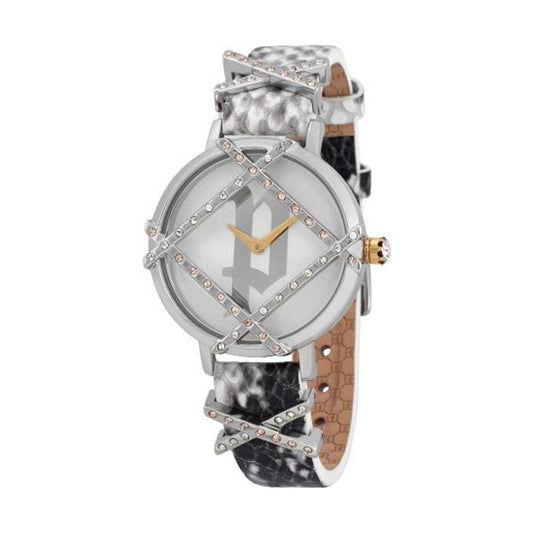 Police Gray Leather Watch