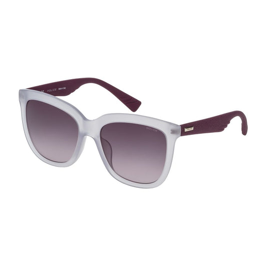 Police White Acetate Sunglasses