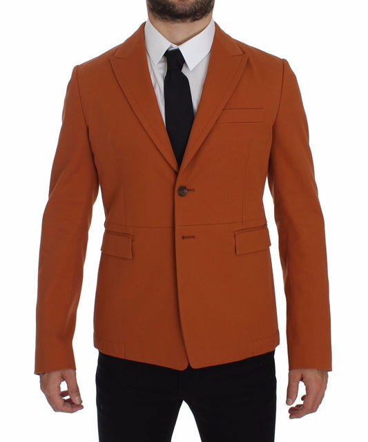 Dolce &amp; Gabbana Elegante blazer casual in misto cotone arancione