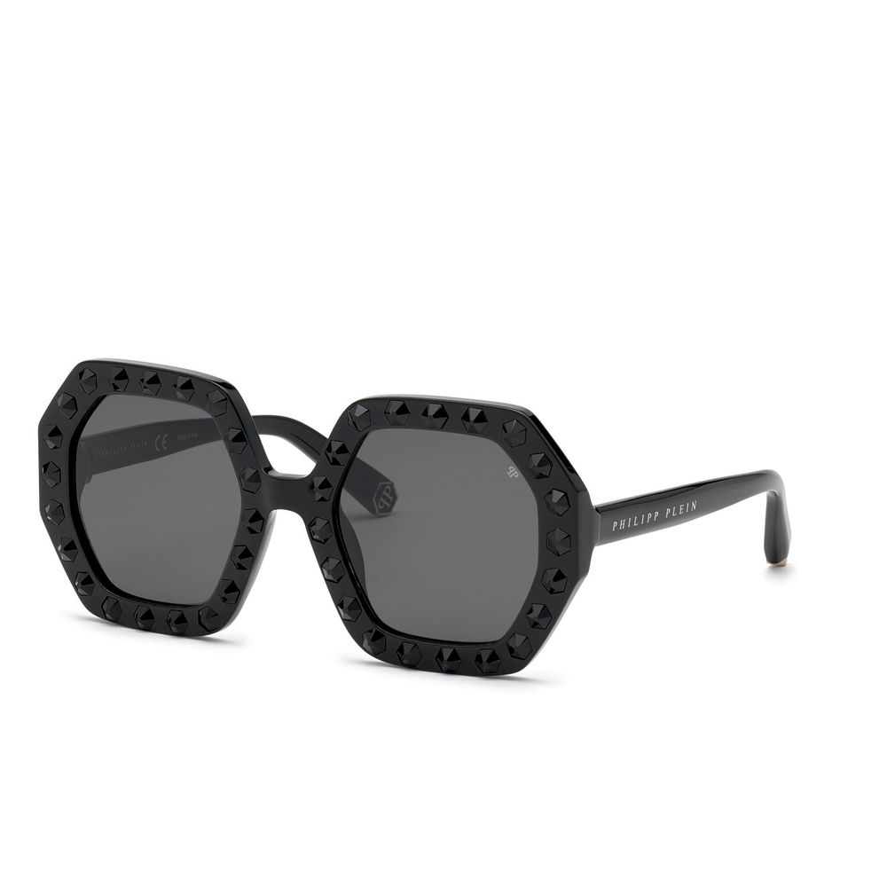 Occhiali da sole Philipp Plein in acetato nero