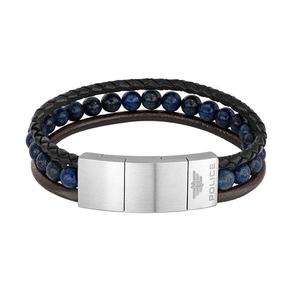 Orologio in pelle blu della polizia