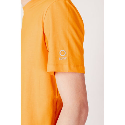 T-shirt in cotone arancione Suns