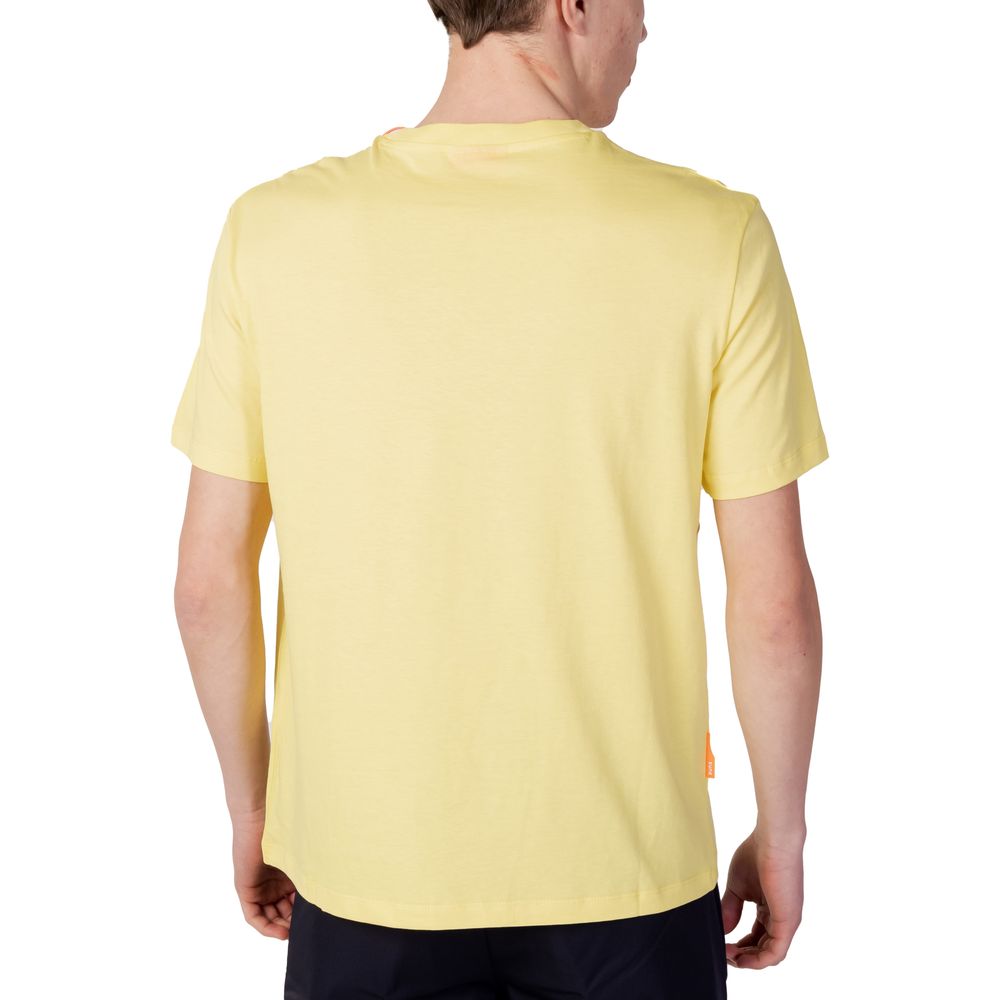 T-shirt in cotone giallo Suns