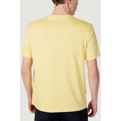 T-shirt in cotone giallo Suns