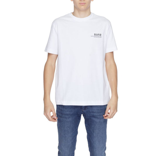 T-shirt in cotone bianco Suns