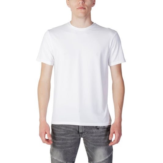 T-shirt in poliestere bianco Suns