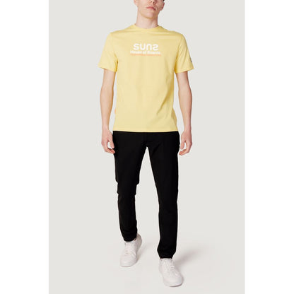 T-shirt in cotone giallo Suns