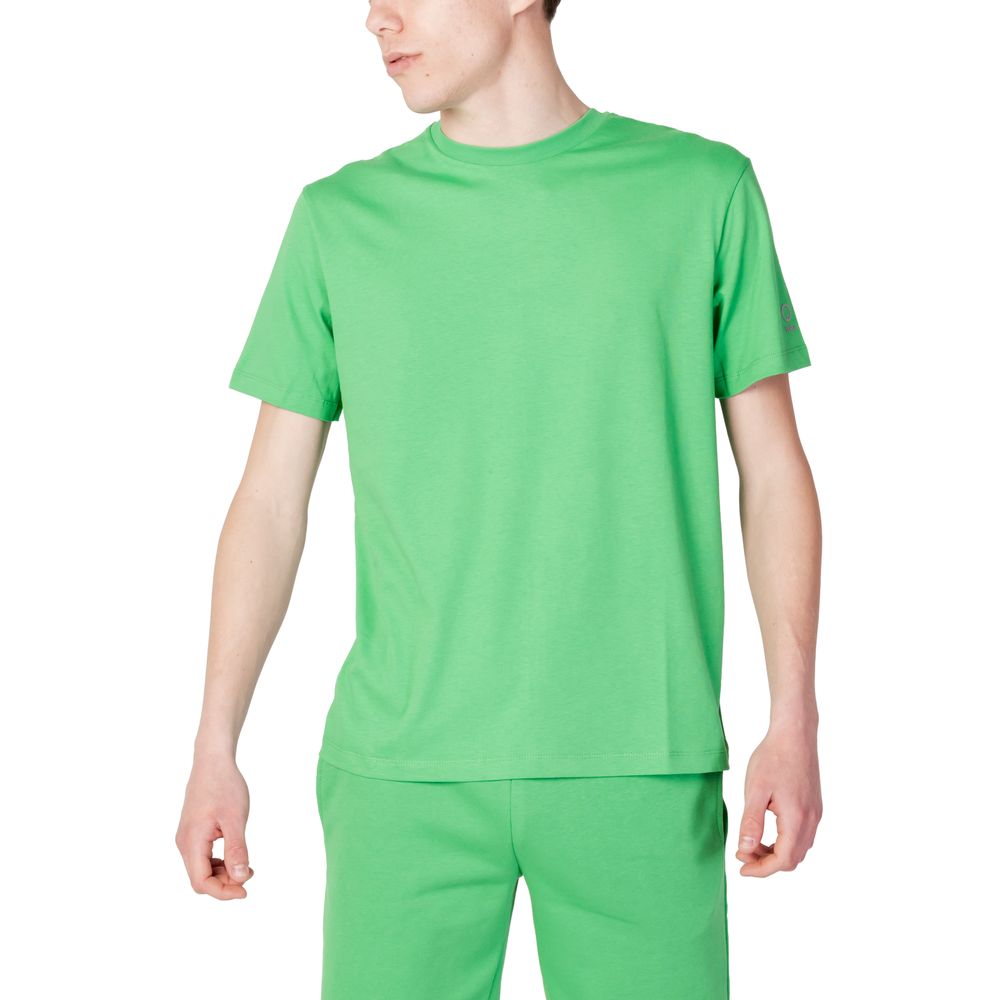 T-shirt in cotone verde Suns