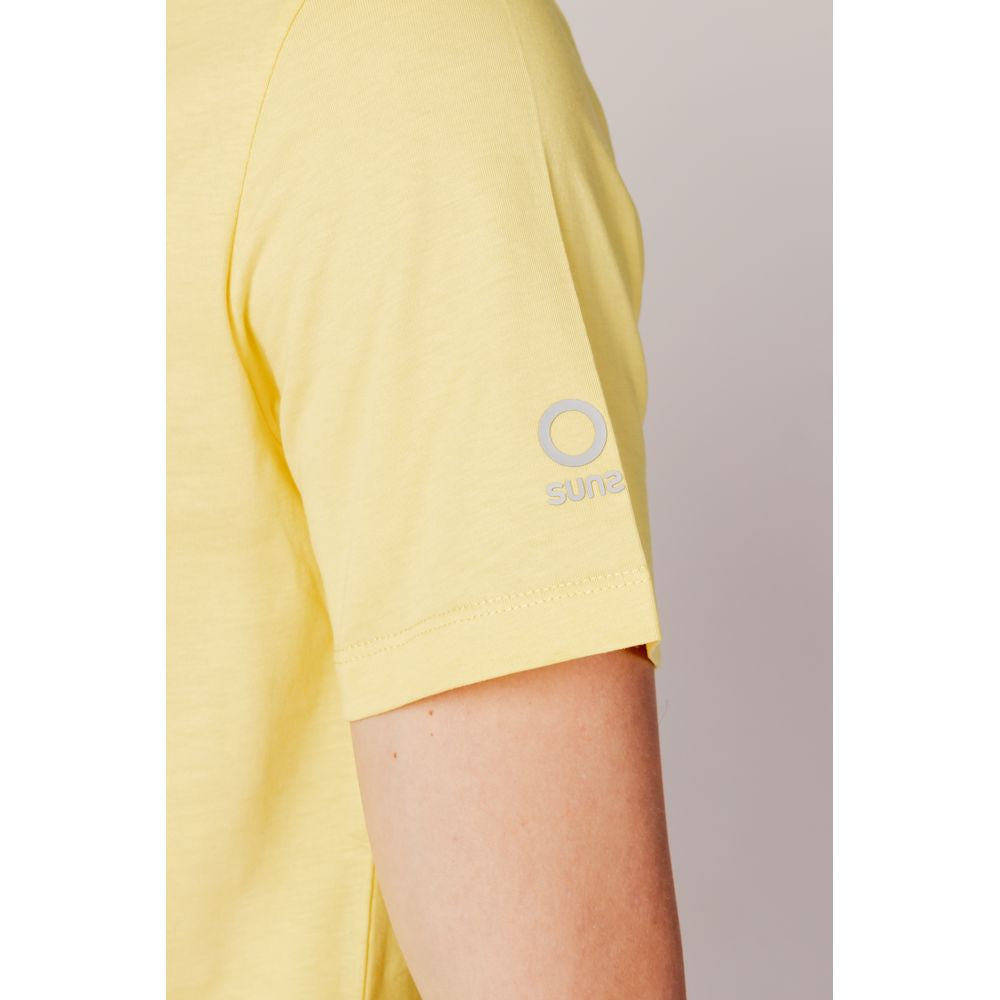 T-shirt in cotone giallo Suns