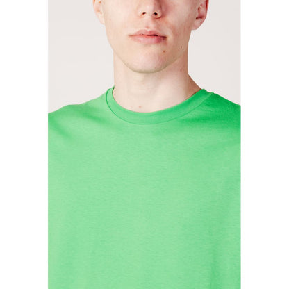 T-shirt in cotone verde Suns