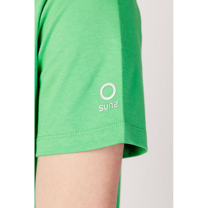 T-shirt in cotone verde Suns