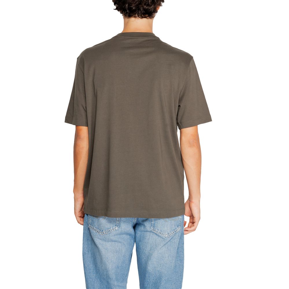 T-shirt in cotone verde Armani Exchange