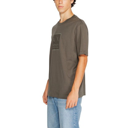 T-shirt in cotone verde Armani Exchange