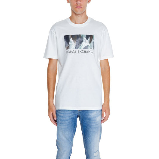 T-shirt bianca in cotone di Armani Exchange