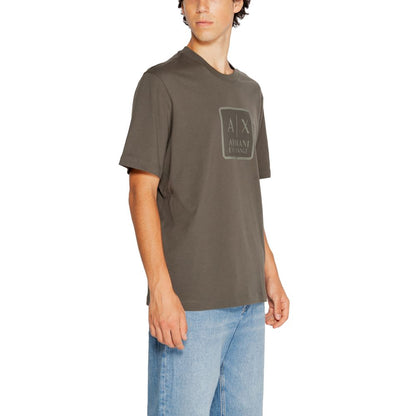 T-shirt in cotone verde Armani Exchange