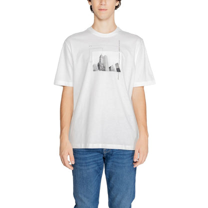 T-shirt bianca in cotone di Armani Exchange