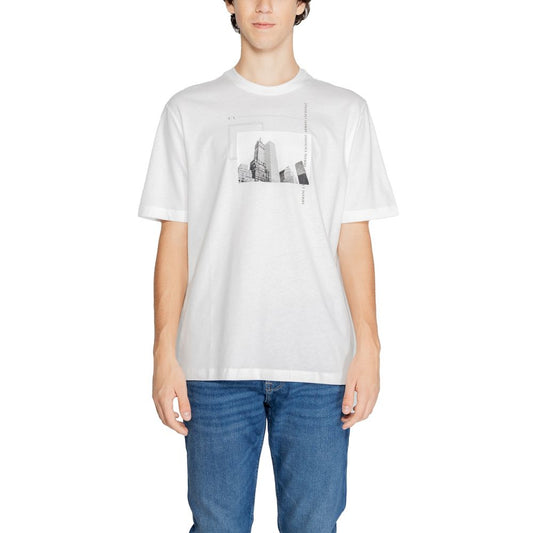 T-shirt bianca in cotone di Armani Exchange